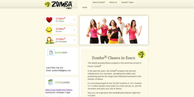 Two zumba fitness coaches